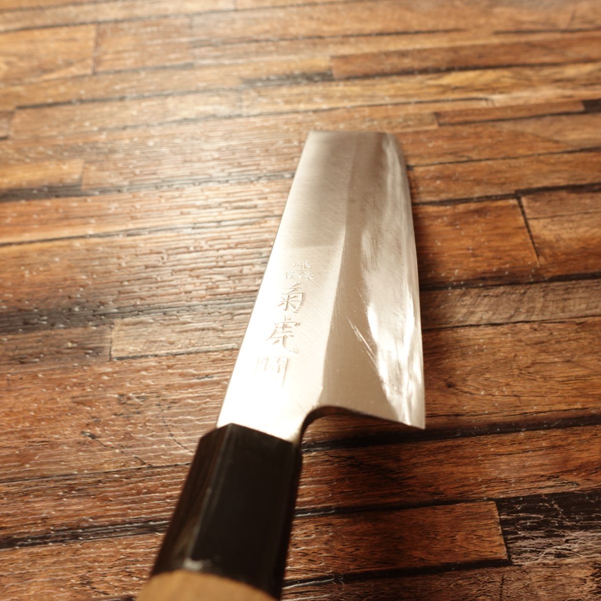 Sakai Kikutora Usuba Knife, Sharpened, Hagane, Single-Edged Nakiri, Jo, Stored Item, 165mm