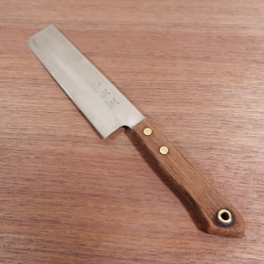 Koji Nakiri Knife, Sharpened, GKY GOLD DELUXE, Laminated Steel, Special Forged, 160mm