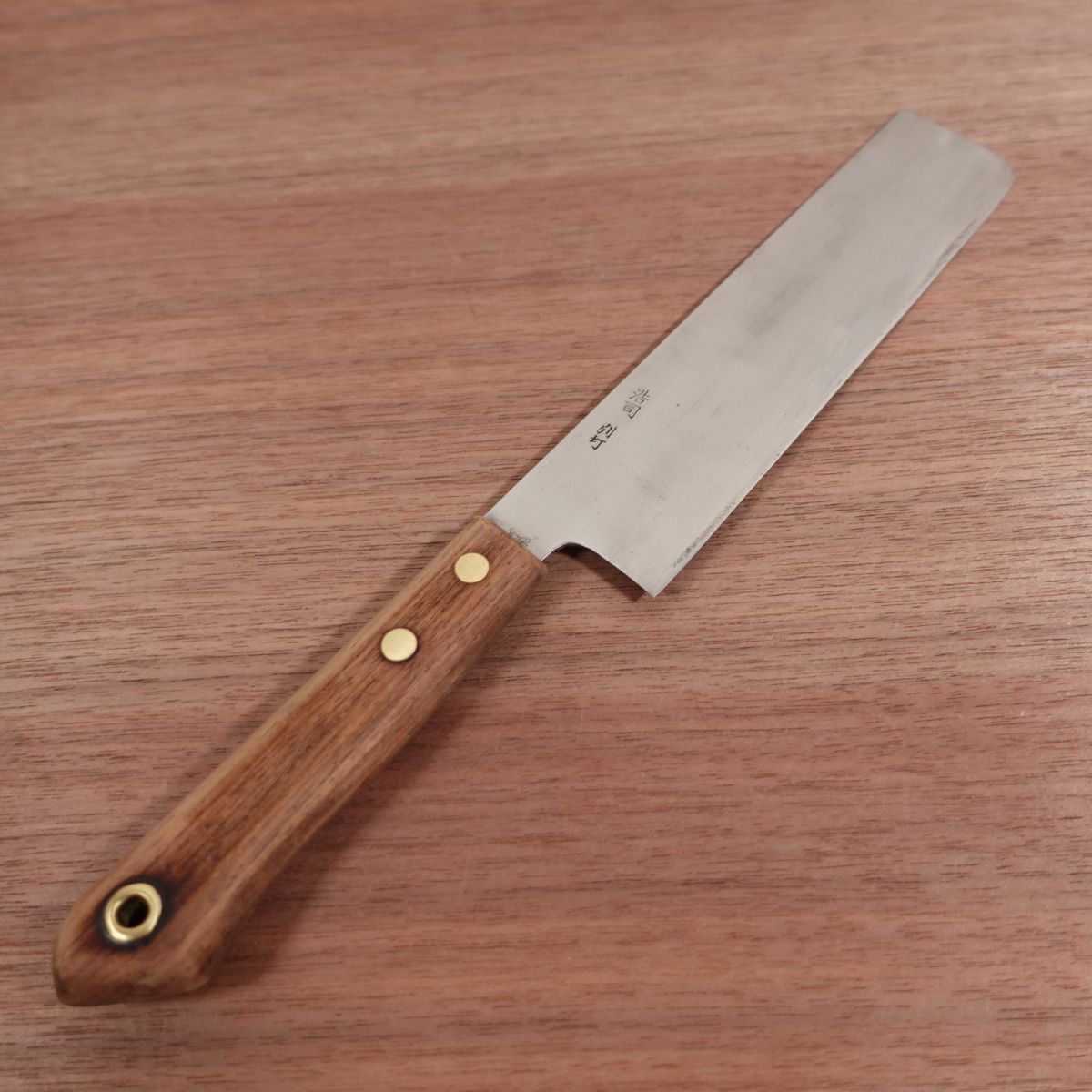 Koji Nakiri Knife, Sharpened, GKY GOLD DELUXE, Laminated Steel, Special Forged, 160mm