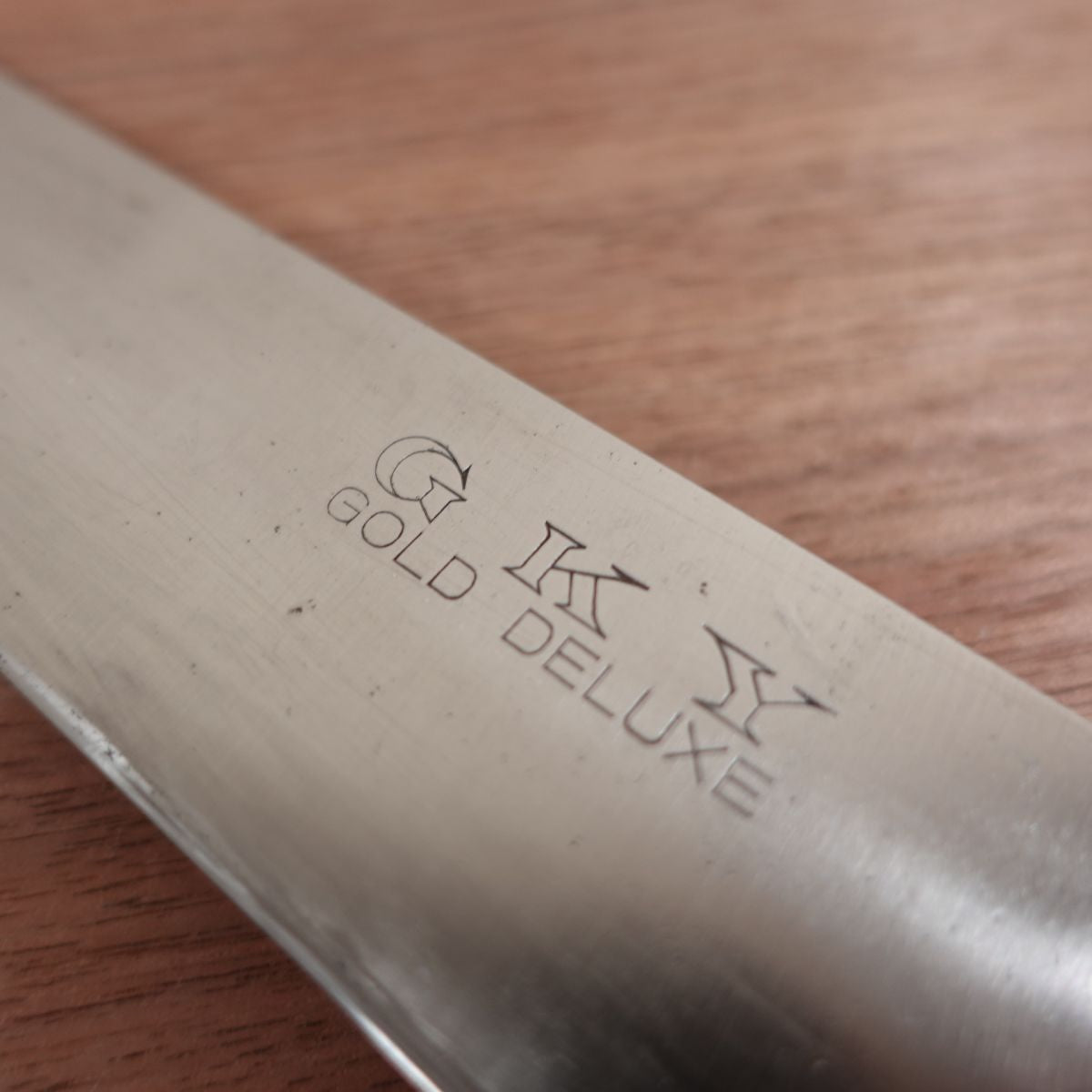 Koji Nakiri Knife, Sharpened, GKY GOLD DELUXE, Laminated Steel, Special Forged, 160mm