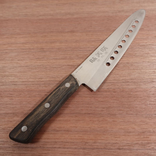 Ajimisaki Gyuto Knife, Sharpened, All-Purpose Knife, Granton Edge, TV Shopping Model, Special Steel, 205mm