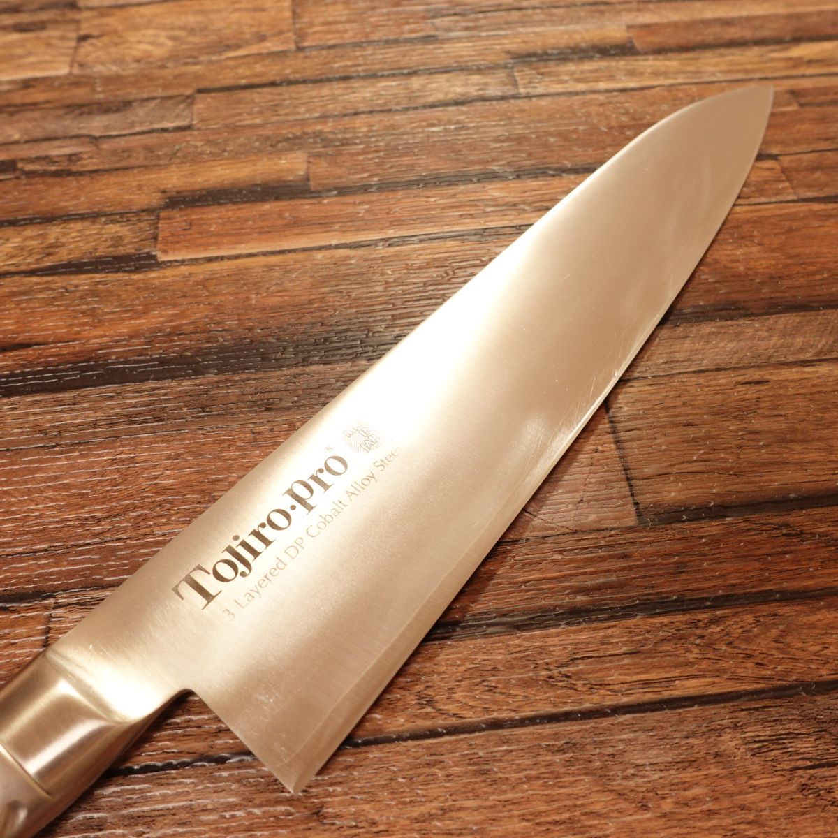 Tojiro Pro Gyuto Knife, Sharpened, 3-Layer DP Cobalt, Warikomi, 240mm