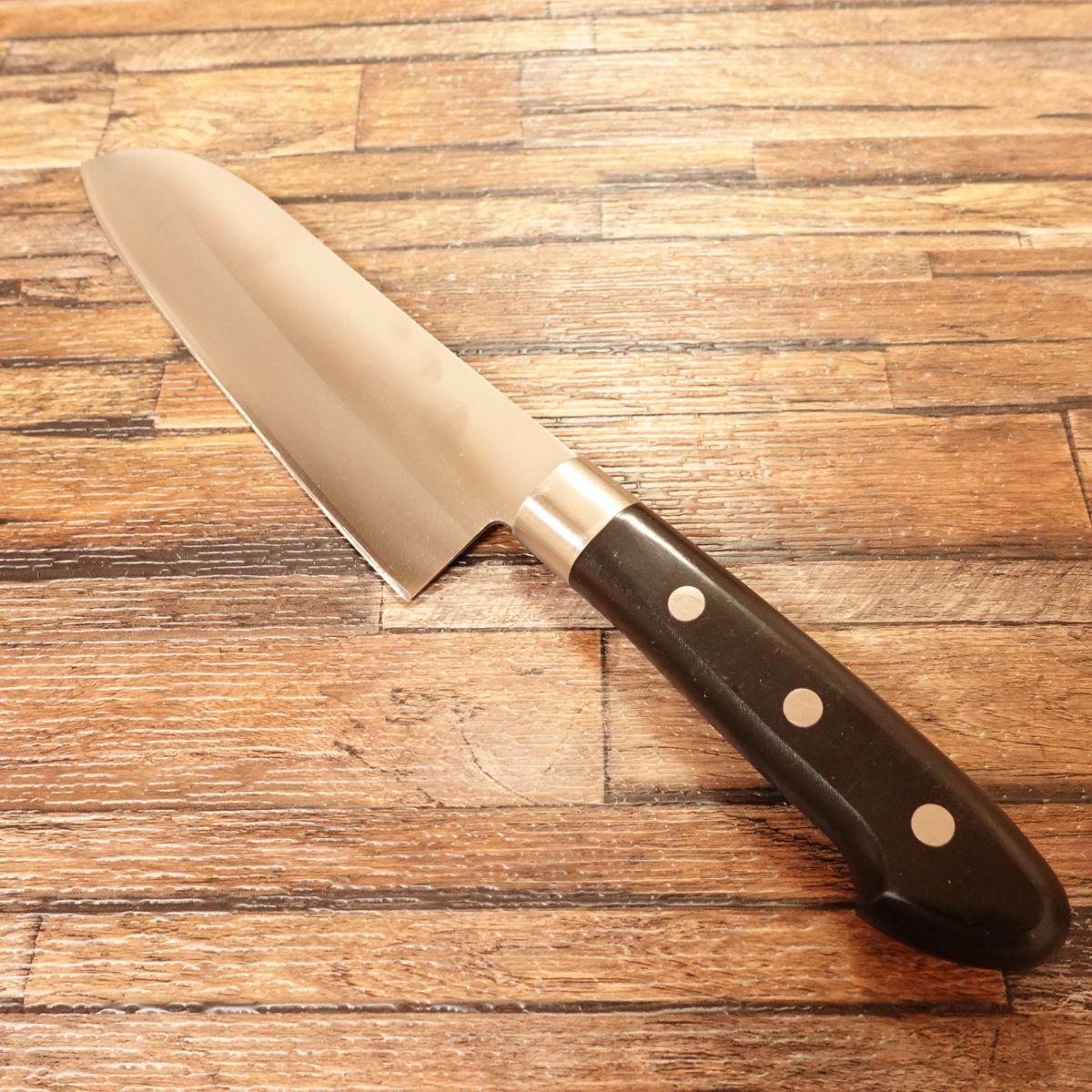 Michiba Rokusaburo Santoku Knife, Sharpened, Warikomi, Mitate Series, 170mm