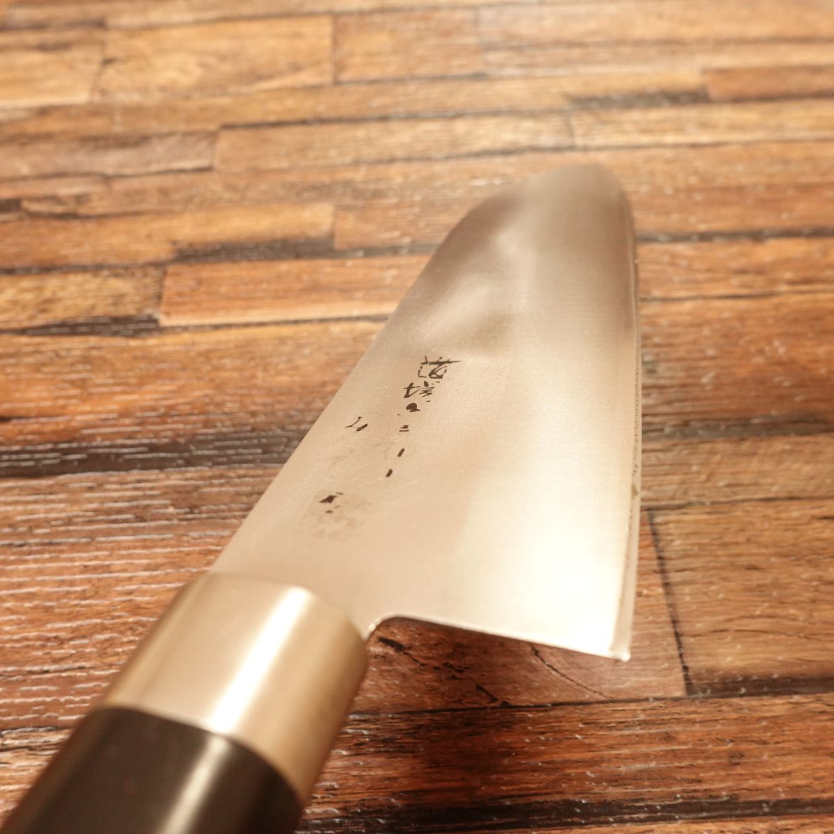 Michiba Rokusaburo Santoku Knife, Sharpened, Warikomi, Mitate Series, 170mm