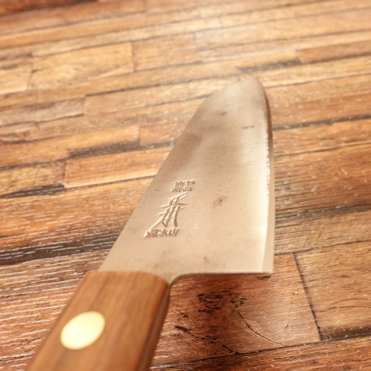 Masamoto Sohonten Santoku Knife, Sharpened, Hagane Steel, “Saijo” Model, 175mm