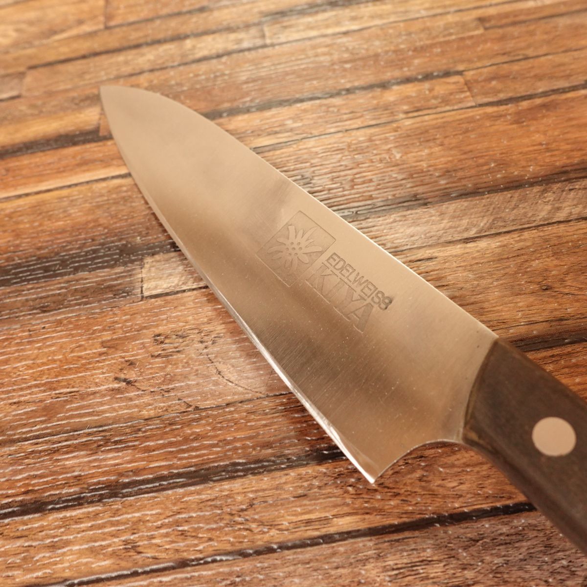 KIYA Gyuto Knife, Sharpened, Edelweiss Series, 185mm