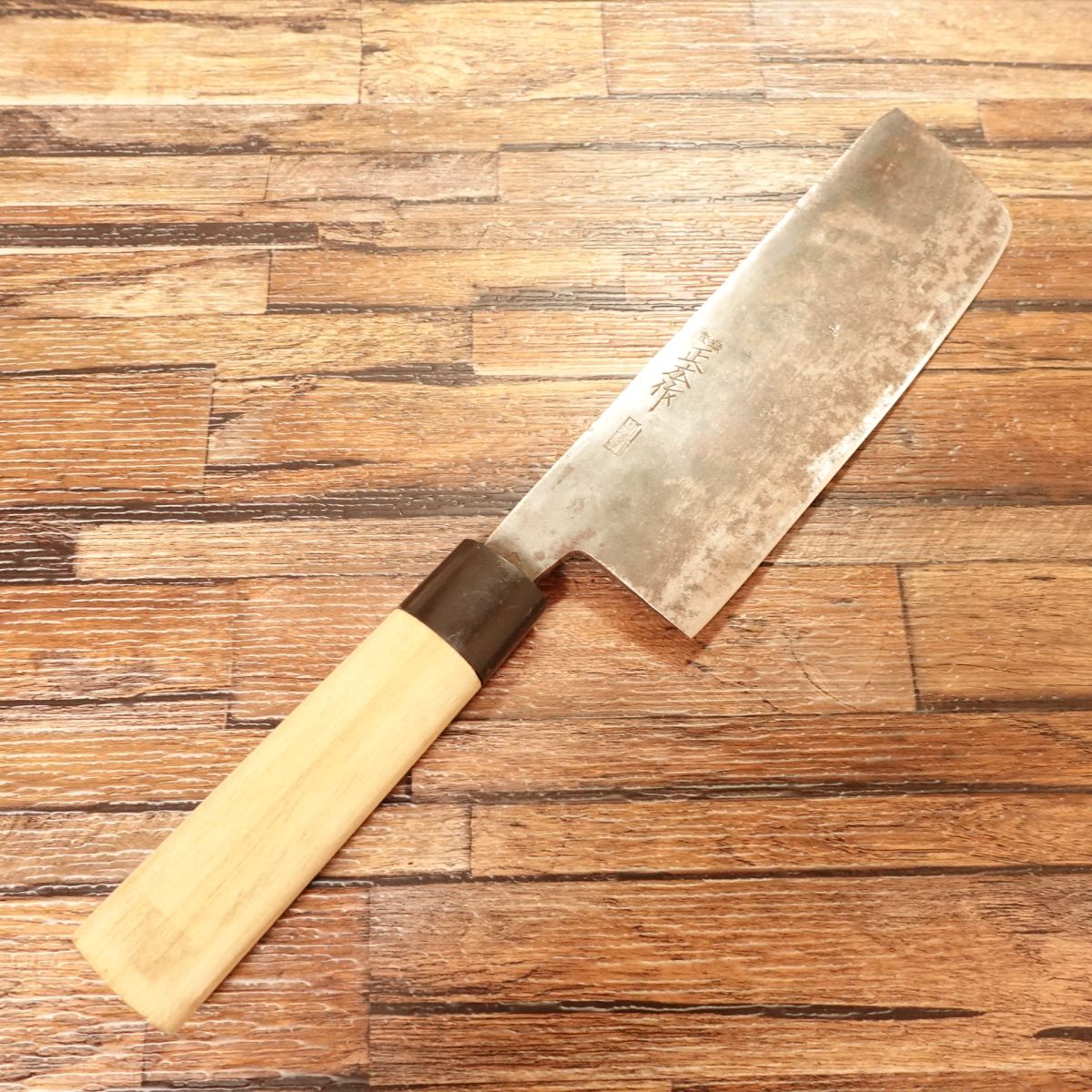 Masahiro Nakiri Knife, Sharpened, Kurouchi, Betsuda Hagane Steel, 160mm