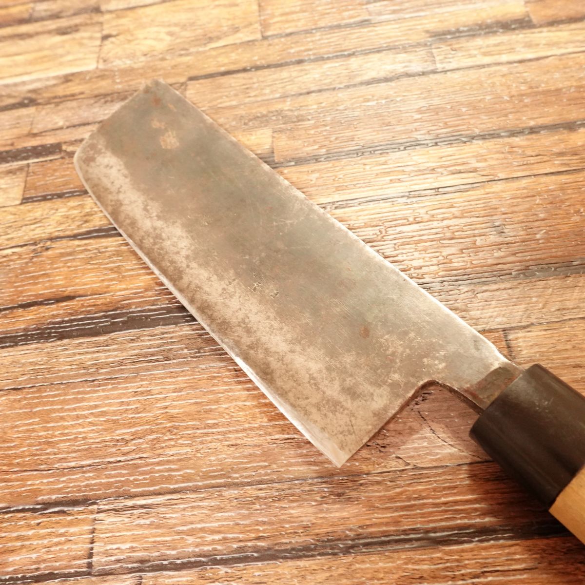 Masahiro Nakiri Knife, Sharpened, Kurouchi, Betsuda Hagane Steel, 160mm