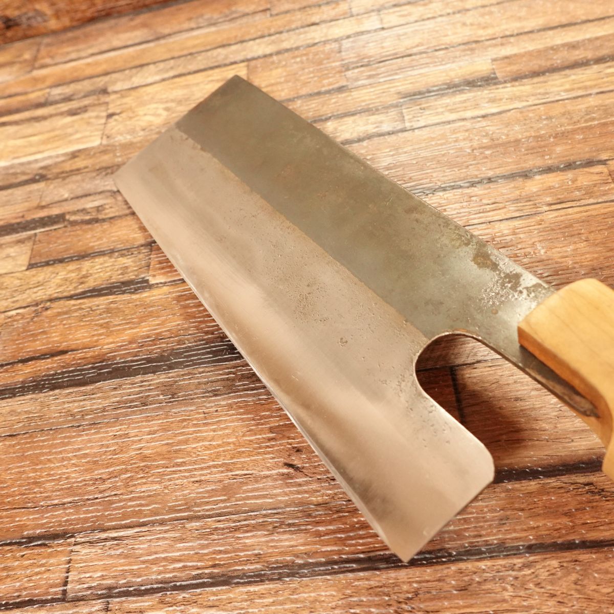 Munemitsu Men-Kiri Messer, geschärft, handgeschmiedet, Udon / Soba / Ramen Schneider, verpackt, 210mm