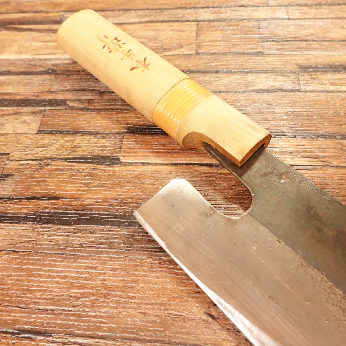 Munemitsu Men-Kiri Messer, geschärft, handgeschmiedet, Udon / Soba / Ramen Schneider, verpackt, 210mm