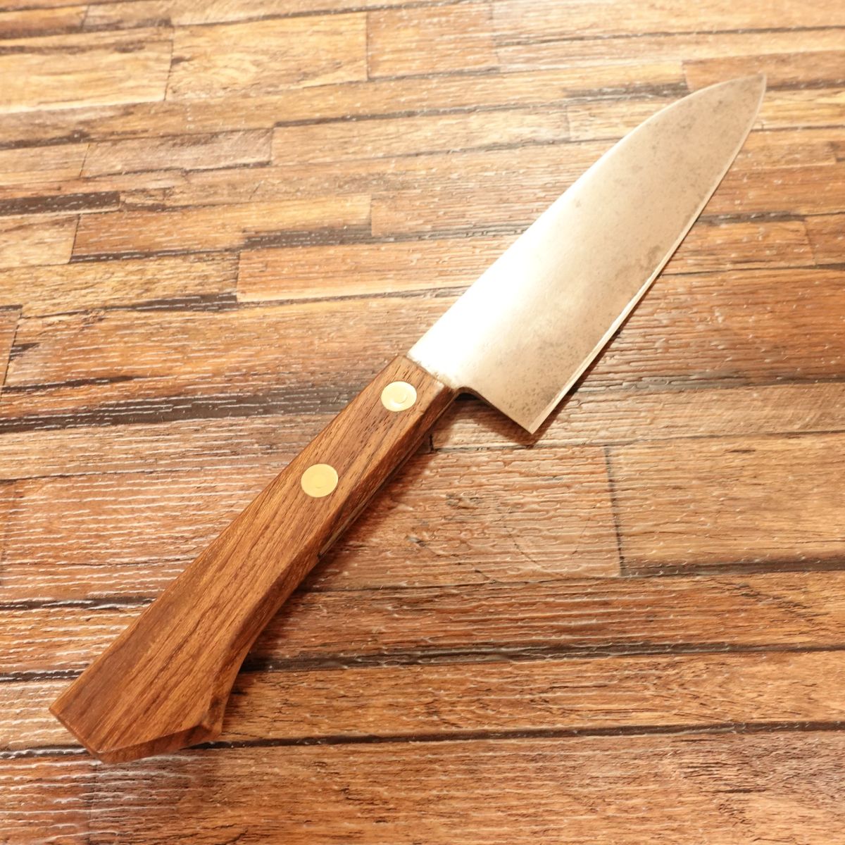 Hisakatsu Deba Knife, Sharpened, Western Handle, Awarded, No Shinogi Line, Single-Bevel, 160mm