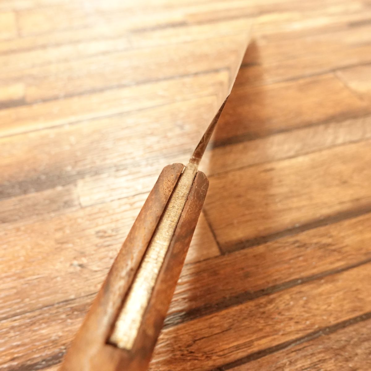 Hisakatsu Deba Knife, Sharpened, Western Handle, Awarded, No Shinogi Line, Single-Bevel, 160mm