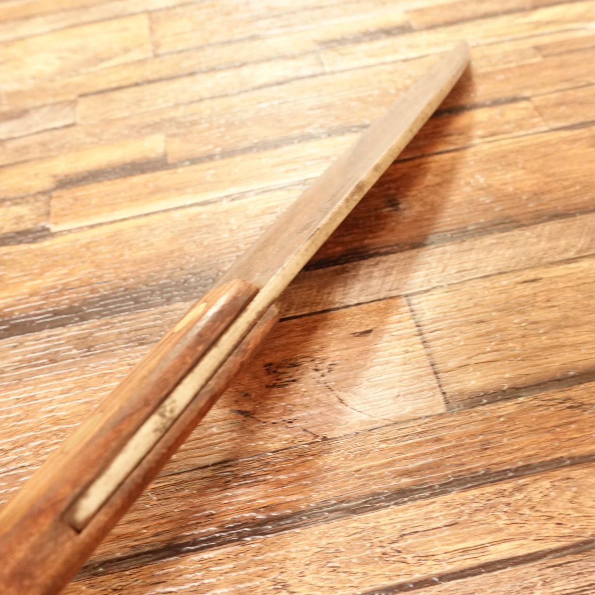 Hisakatsu Deba Knife, Sharpened, Western Handle, Awarded, No Shinogi Line, Single-Bevel, 160mm