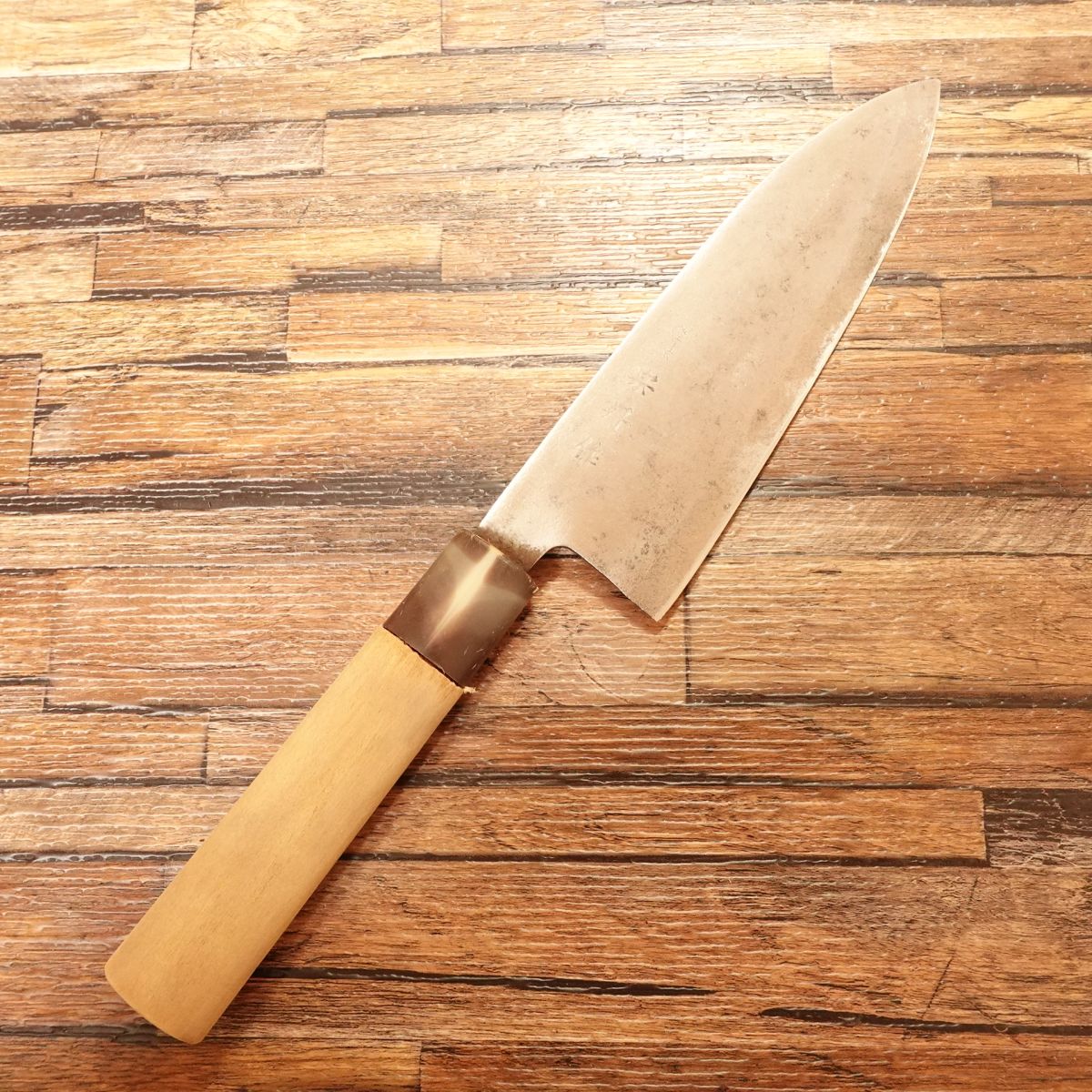 Sotan Wa-Santoku Knife, Sharpened, Marble Handle, Hagane Steel, 170mm