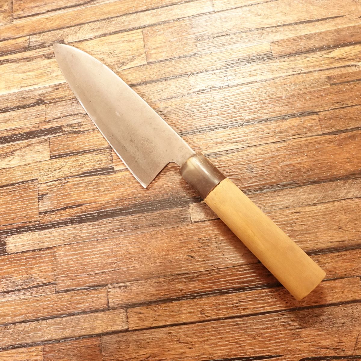 Sotan Wa-Santoku Knife, Sharpened, Marble Handle, Hagane Steel, 170mm