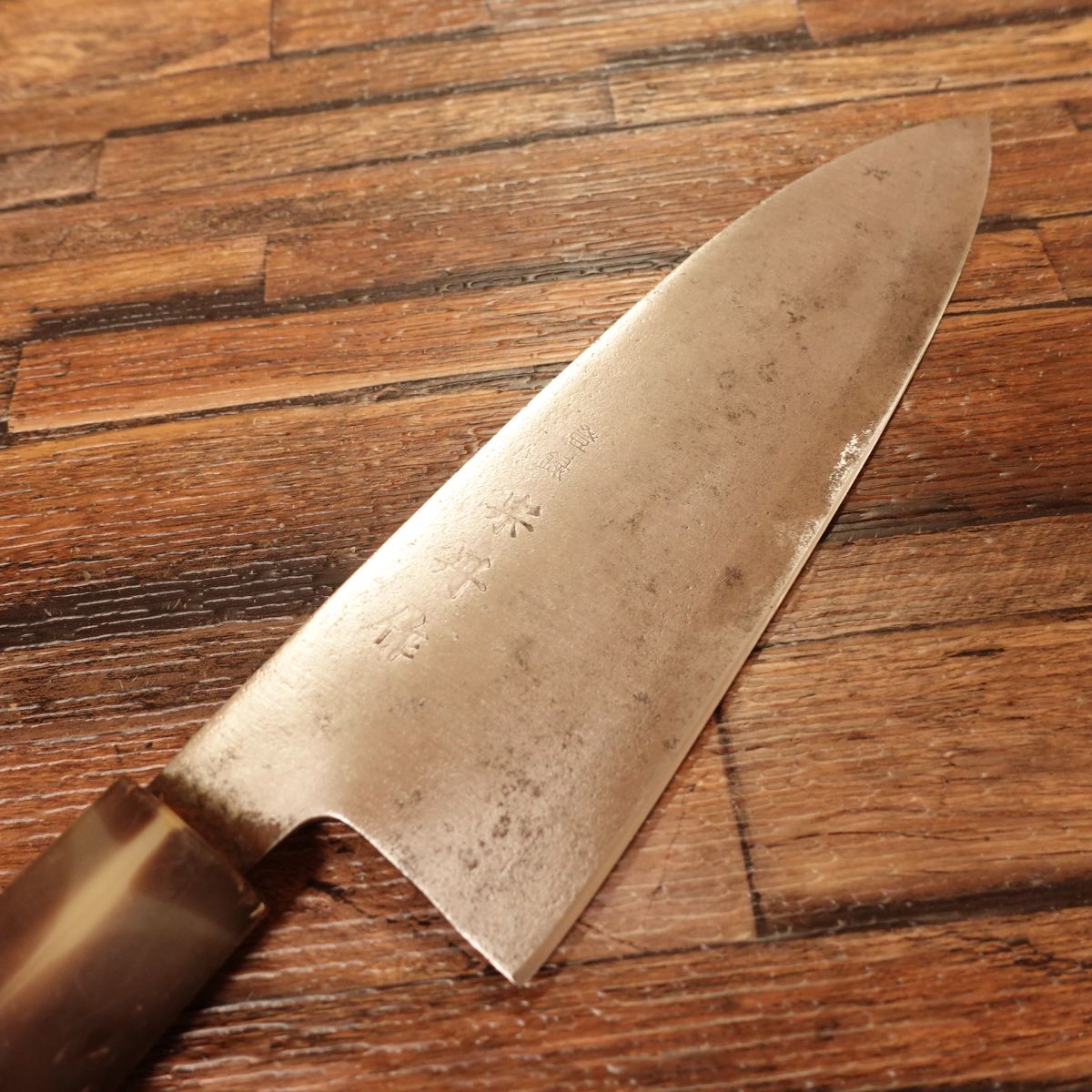 Sotan Wa-Santoku Knife, Sharpened, Marble Handle, Hagane Steel, 170mm