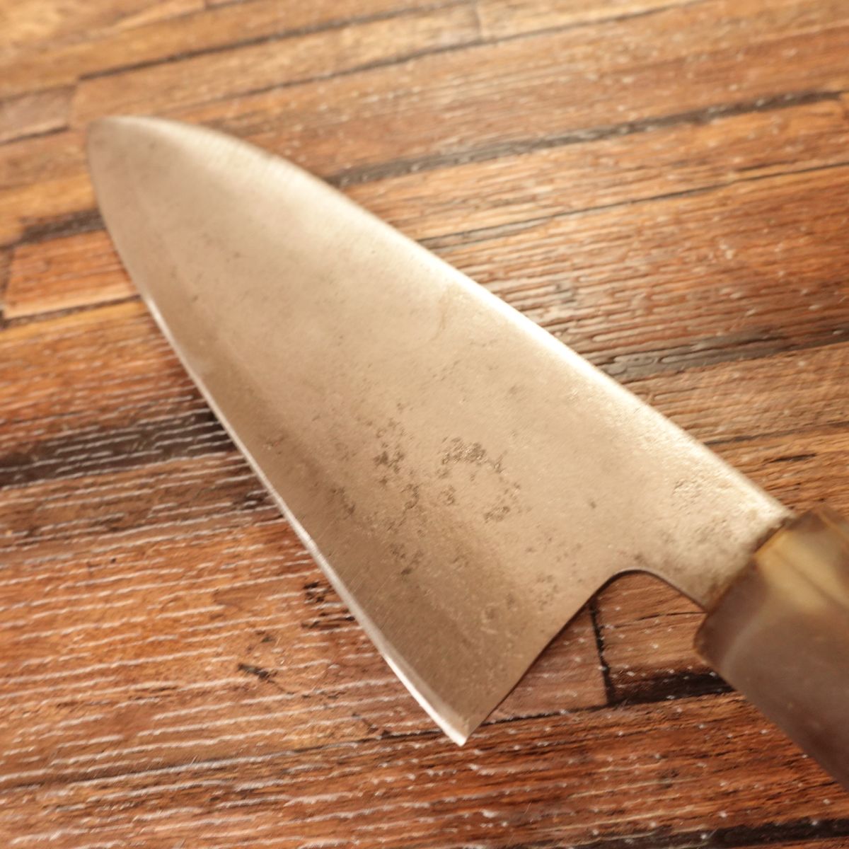 Sotan Wa-Santoku Knife, Sharpened, Marble Handle, Hagane Steel, 170mm