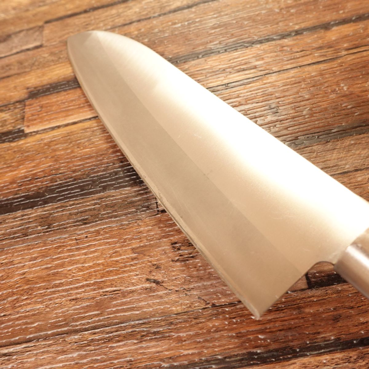 Kikka Santoku Knife, Sharpened, Hon-Warikomi Steel, 165mm