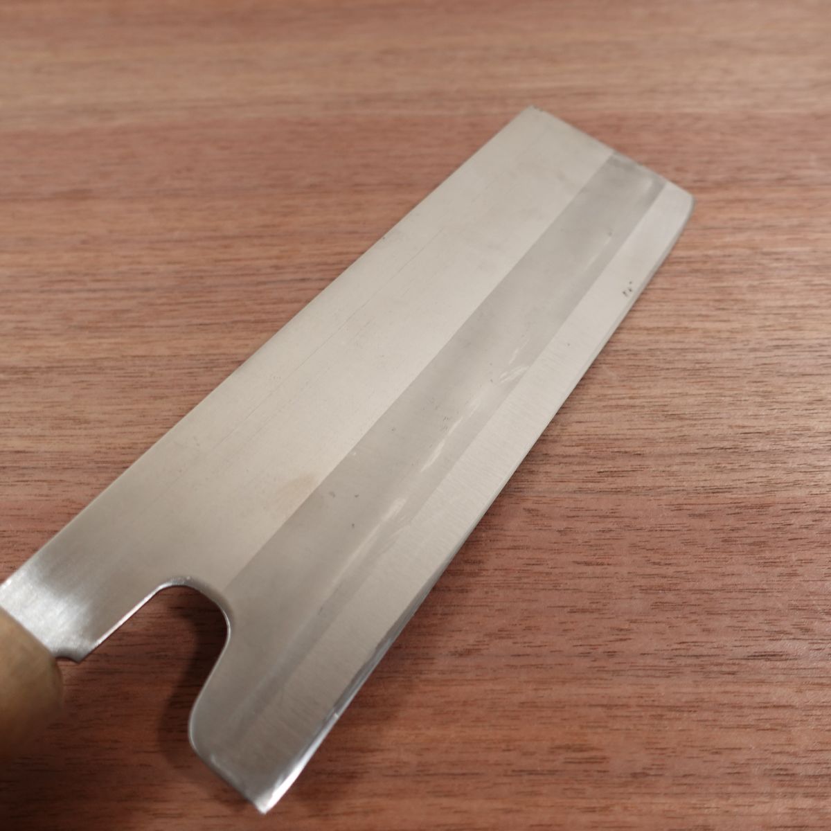 Men Meijin Noodle Cutter Knife, Sharpened, Stainless Steel, Double Bevel, Soba Cutter, 210mm