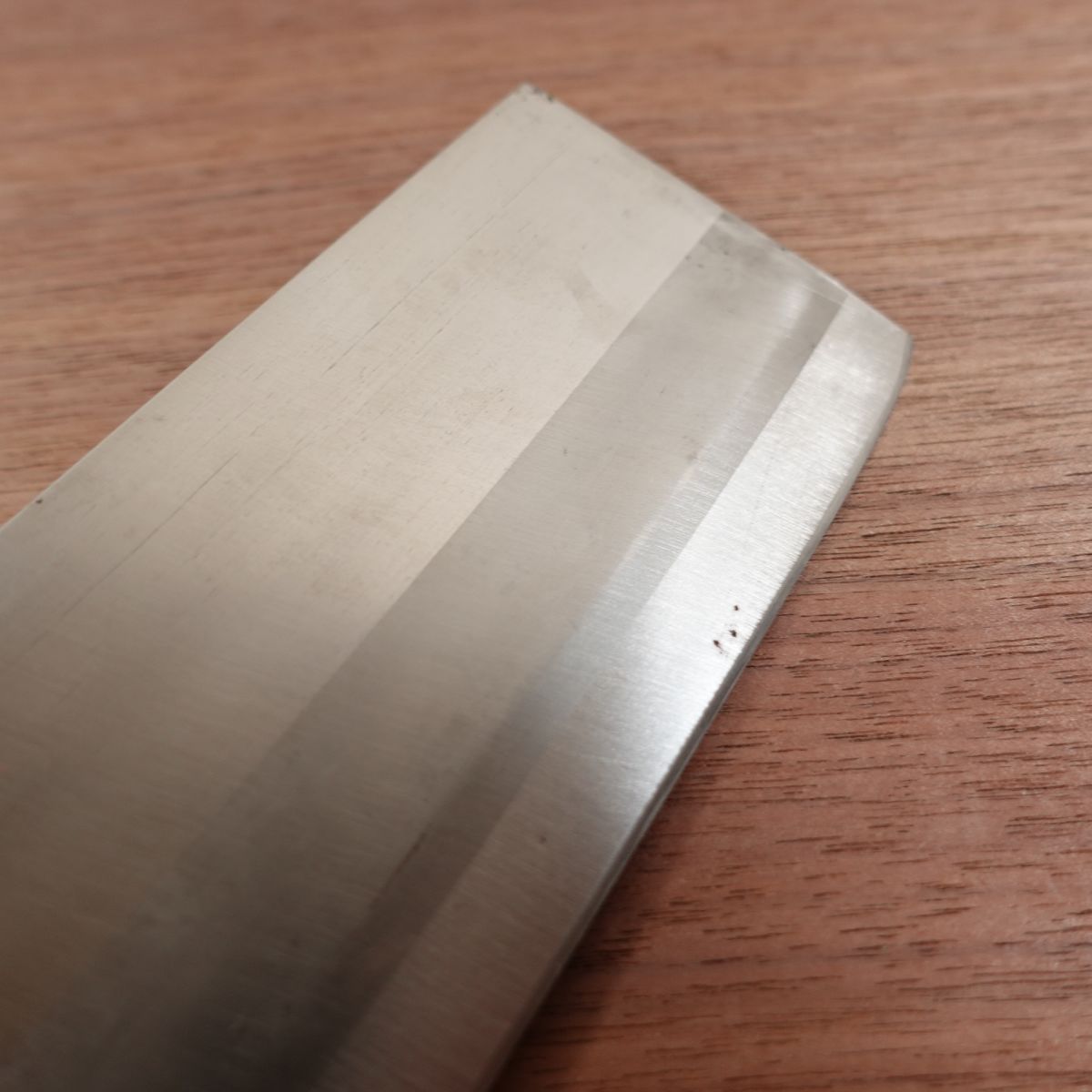 Men Meijin Noodle Cutter Knife, Sharpened, Stainless Steel, Double Bevel, Soba Cutter, 210mm
