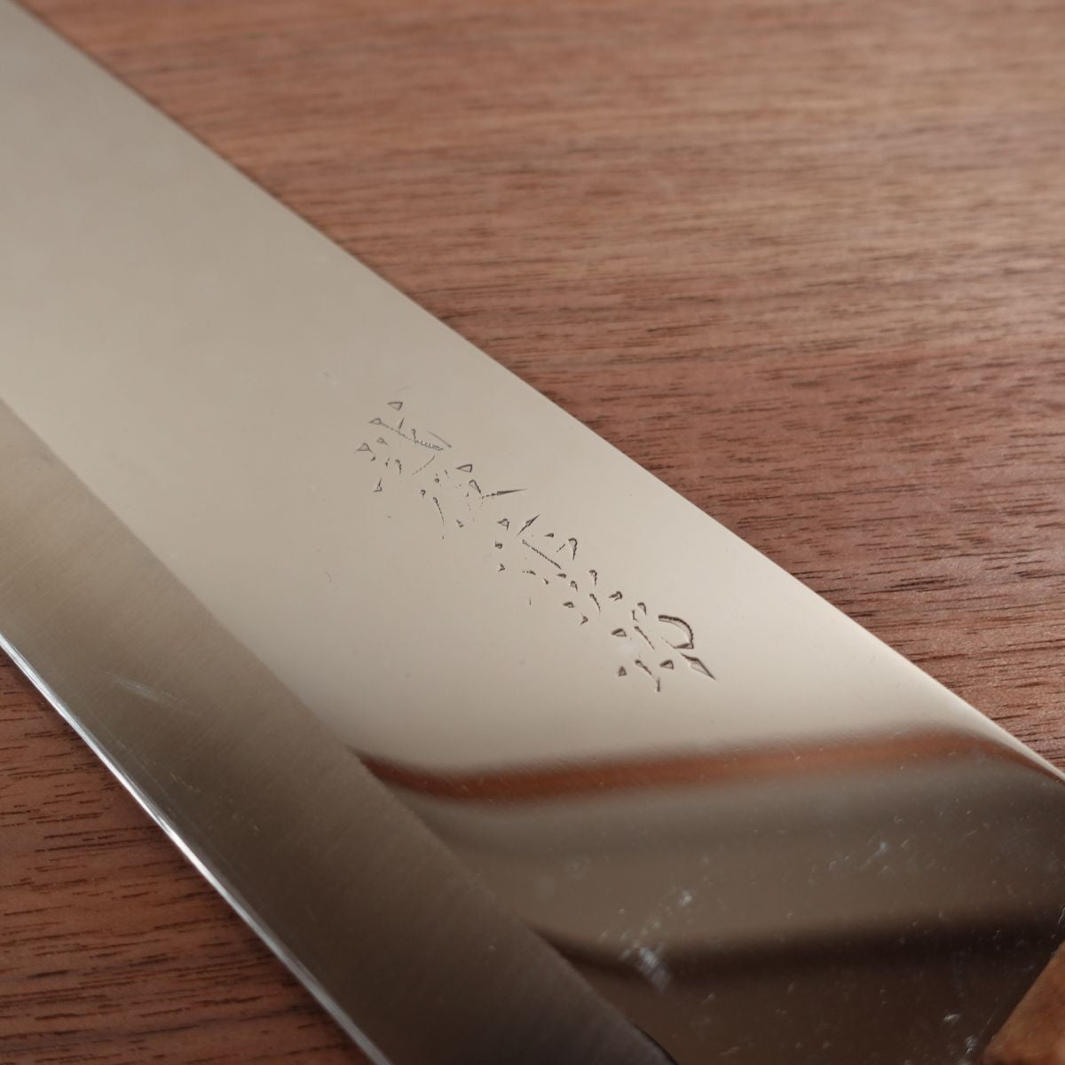 Grand couteau multi-usage Echigo Tojiro, aiguisé, couteau à pastèque, Nakiri, acier inoxydable, quasi neuf, avec boîte, 345 mm
