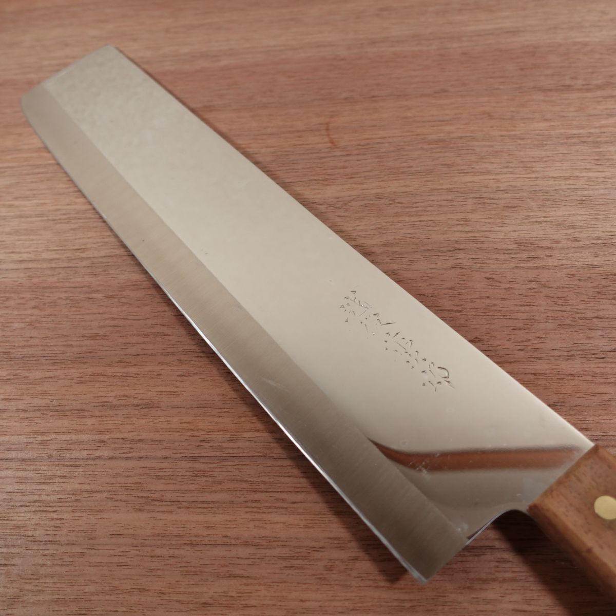 Grand couteau multi-usage Echigo Tojiro, aiguisé, couteau à pastèque, Nakiri, acier inoxydable, quasi neuf, avec boîte, 345 mm