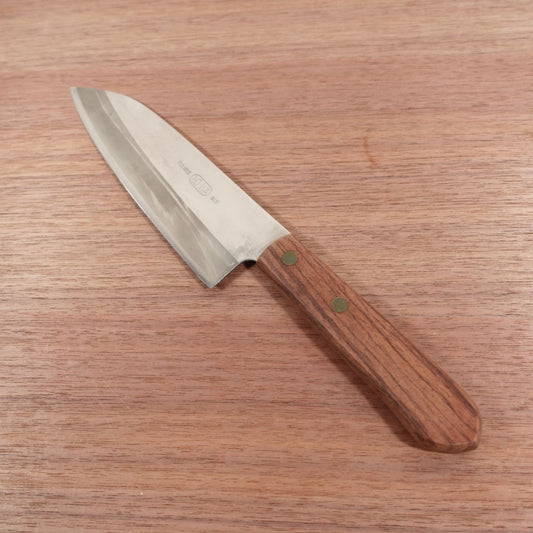 HO-WA Santoku Knife, Sharpened, All-Purpose Knife, Hitachi Ginsan Laminated Stainless Steel, 160mm