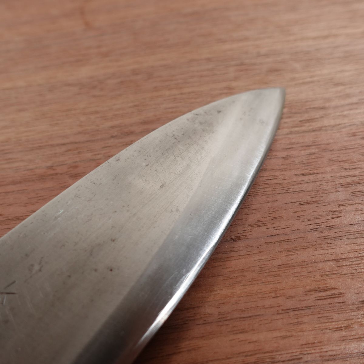 Azuma Munemitsu Deba Knife, Sharpened, Carbon Steel, Single Bevel, Handle Like New, 180mm