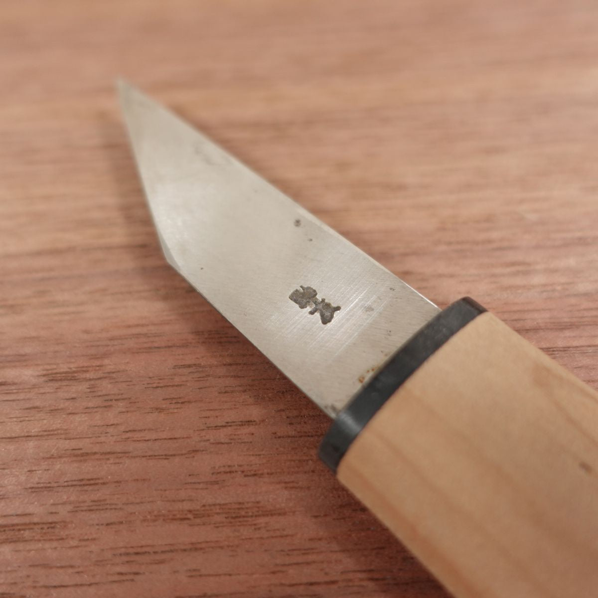 Suketomo Kiridashi Knife, Sharpened, Kurouchi Finish, Sheathed Utility Knife, Ikebana Tool, Carbon Steel, Wooden Sheath, Nearly Unused, 75mm