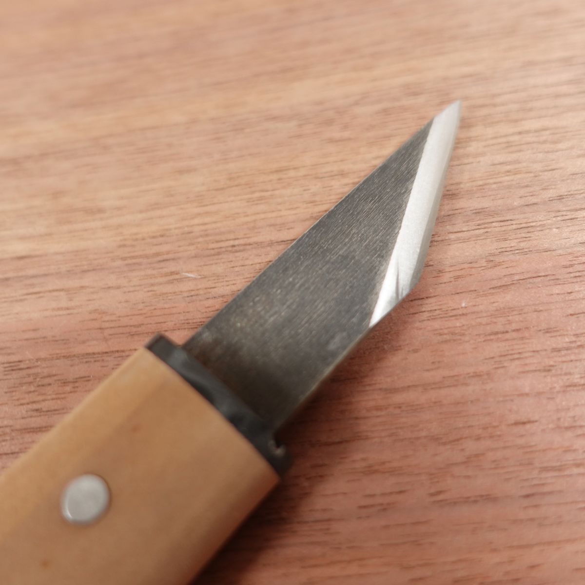 Suketomo Kiridashi Knife, Sharpened, Kurouchi Finish, Sheathed Utility Knife, Ikebana Tool, Carbon Steel, Wooden Sheath, Nearly Unused, 75mm