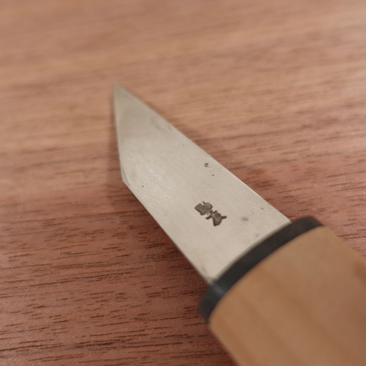 Suketomo Kiridashi Knife, Sharpened, Kurouchi Finish, Sheathed Utility Knife, Ikebana Tool, Carbon Steel, Wooden Sheath, Nearly Unused, 75mm