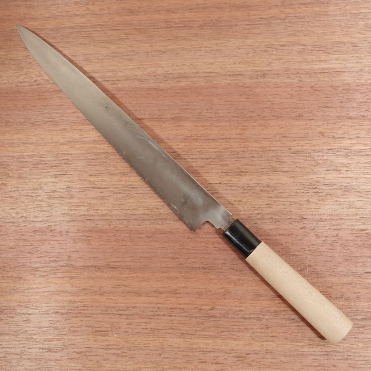 Bunmei Gincho Yanagiba Knife, Sharpened, Stainless Steel, Sashimi Knife, Long Blade, BUNMEI YOSHIKIN, 340mm