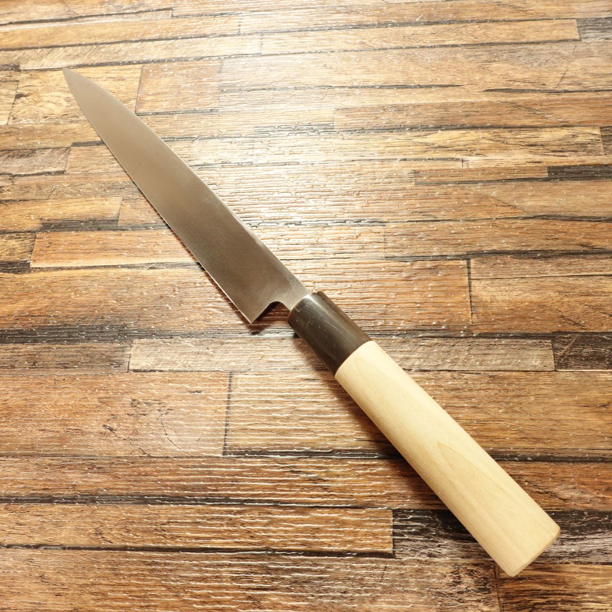 [HYPER REBORN] Sakai Ichiji Yanagiba Knife, Sharpened, Black Oxide Finish, Sashimi Knife, With Sakai Cutlery Seal, Unused, 210mm