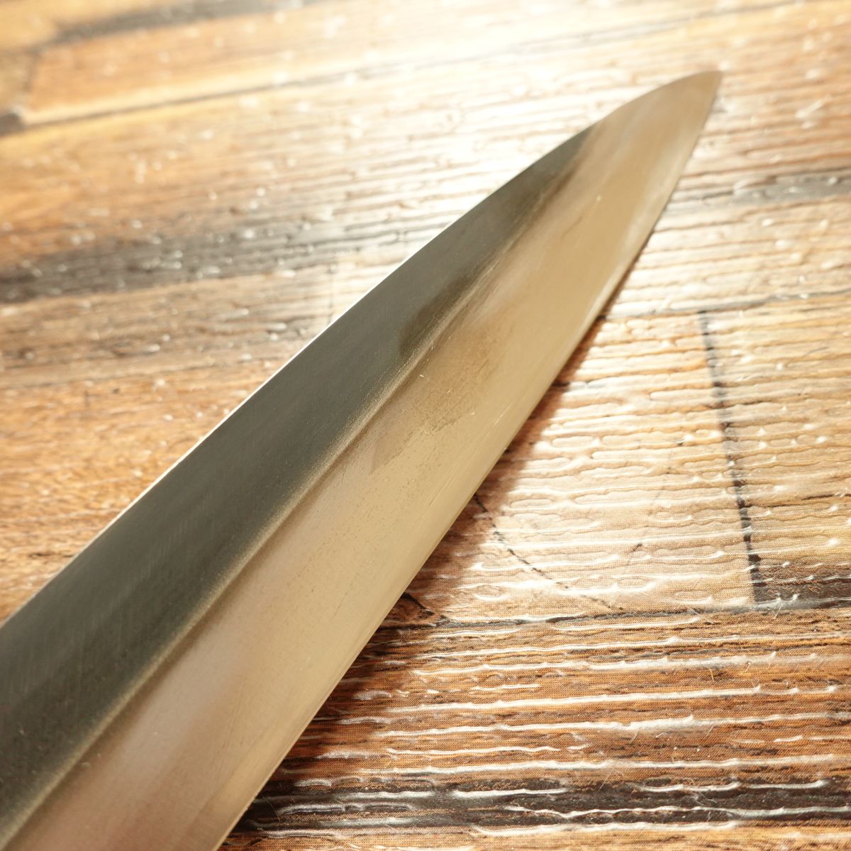 [HYPER REBORN] Sakai Ichiji Yanagiba Knife, Sharpened, Black Oxide Finish, Sashimi Knife, With Sakai Cutlery Seal, Unused, 210mm