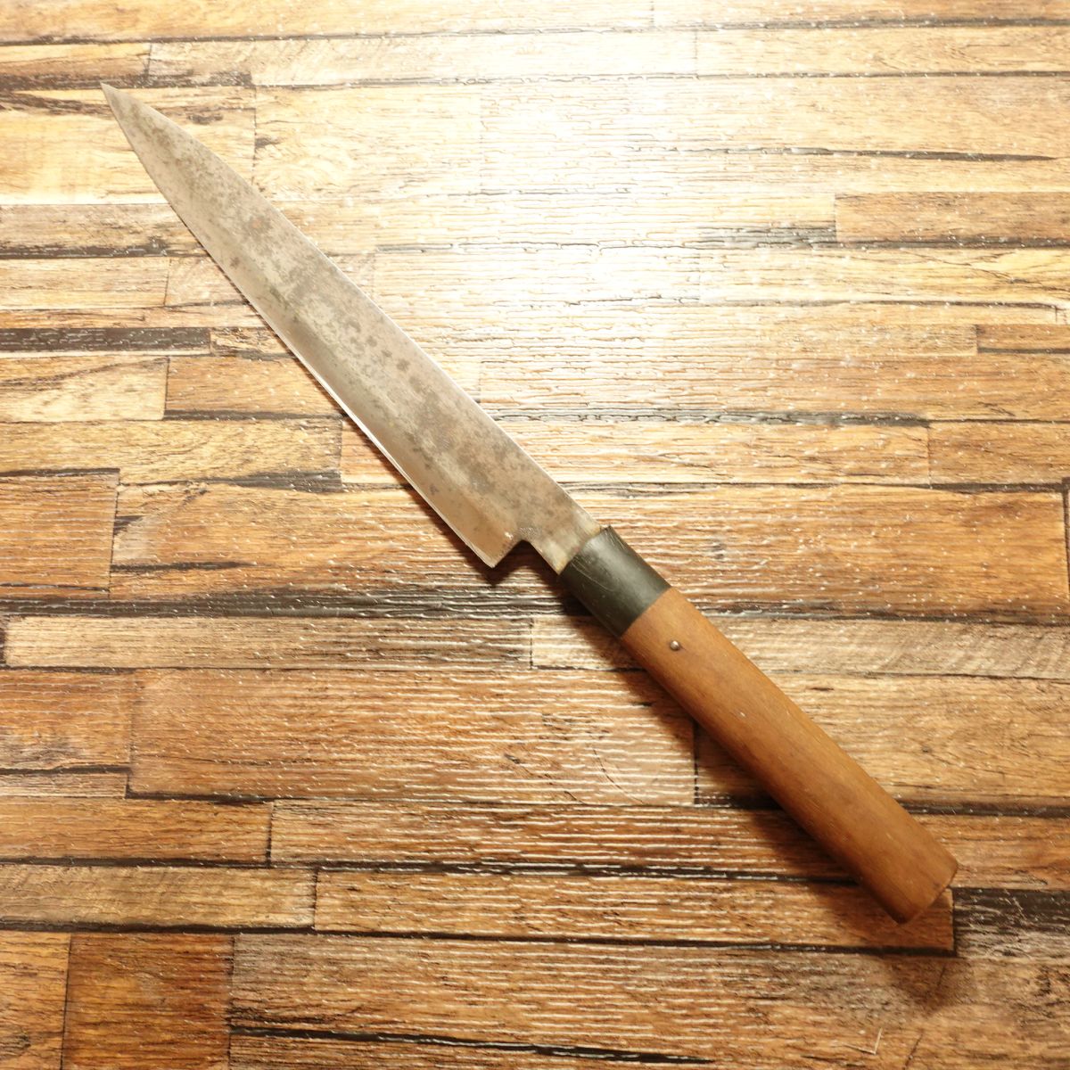 Hanagami Yanagiba Knife, Sharpened, Sashimi Knife, Double Bevel, Stored Item, With Seal, 220mm