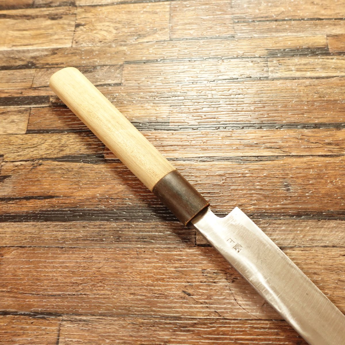 Sakai Minamoto Masakatsu Yanagiba Knife, Sharpened, Water Buffalo Handle, Sashimi Knife, Premium Grade, 175mm