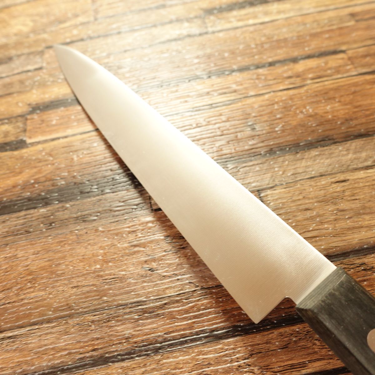 Noshu Magoroku Yanagiba Knife, Sharpened, Koryu Style, Sashimi Knife, Hammered Nashiji Finish, 200mm