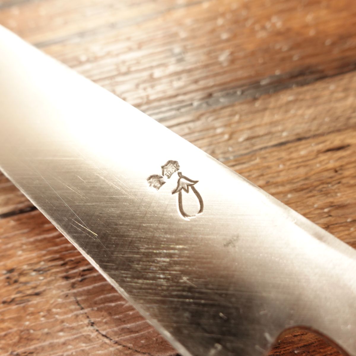 Hidari Yorimitsu Yanagiba Knife, Sharpened, Nasubi Mark, Betsusaku, Nearly Unused Stored, 210mm