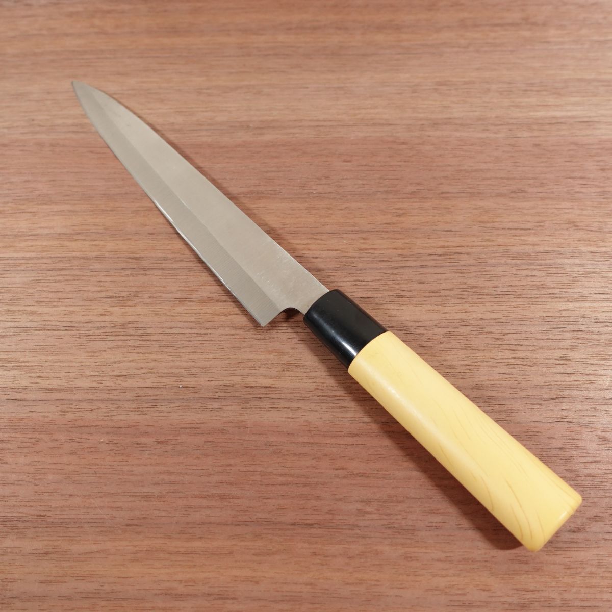 Noshu Hidemoto Yanagiba Knife, Sharpened, Stainless Steel, Double Bevel, Sashimi Knife, Made by Noshu Hidemoto, Nearly Unused, 215mm