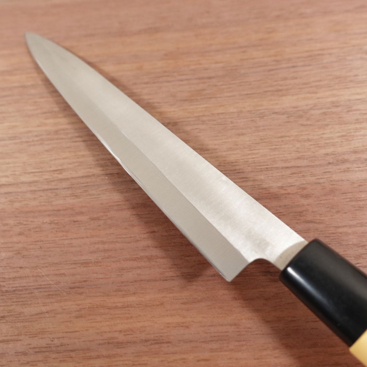 Noshu Hidemoto Yanagiba Knife, Sharpened, Stainless Steel, Double Bevel, Sashimi Knife, Made by Noshu Hidemoto, Nearly Unused, 215mm