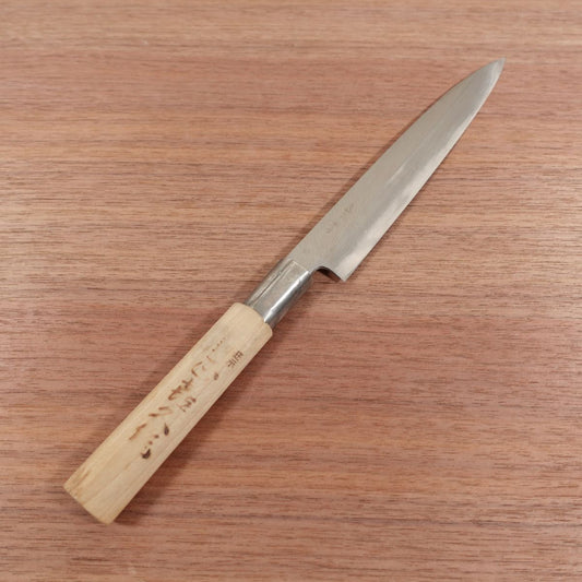 Masakiku Yanagiba Knife, Sharpened, Sashimi Knife, Carbon Steel, Single Bevel, Nearly Unused, 180mm