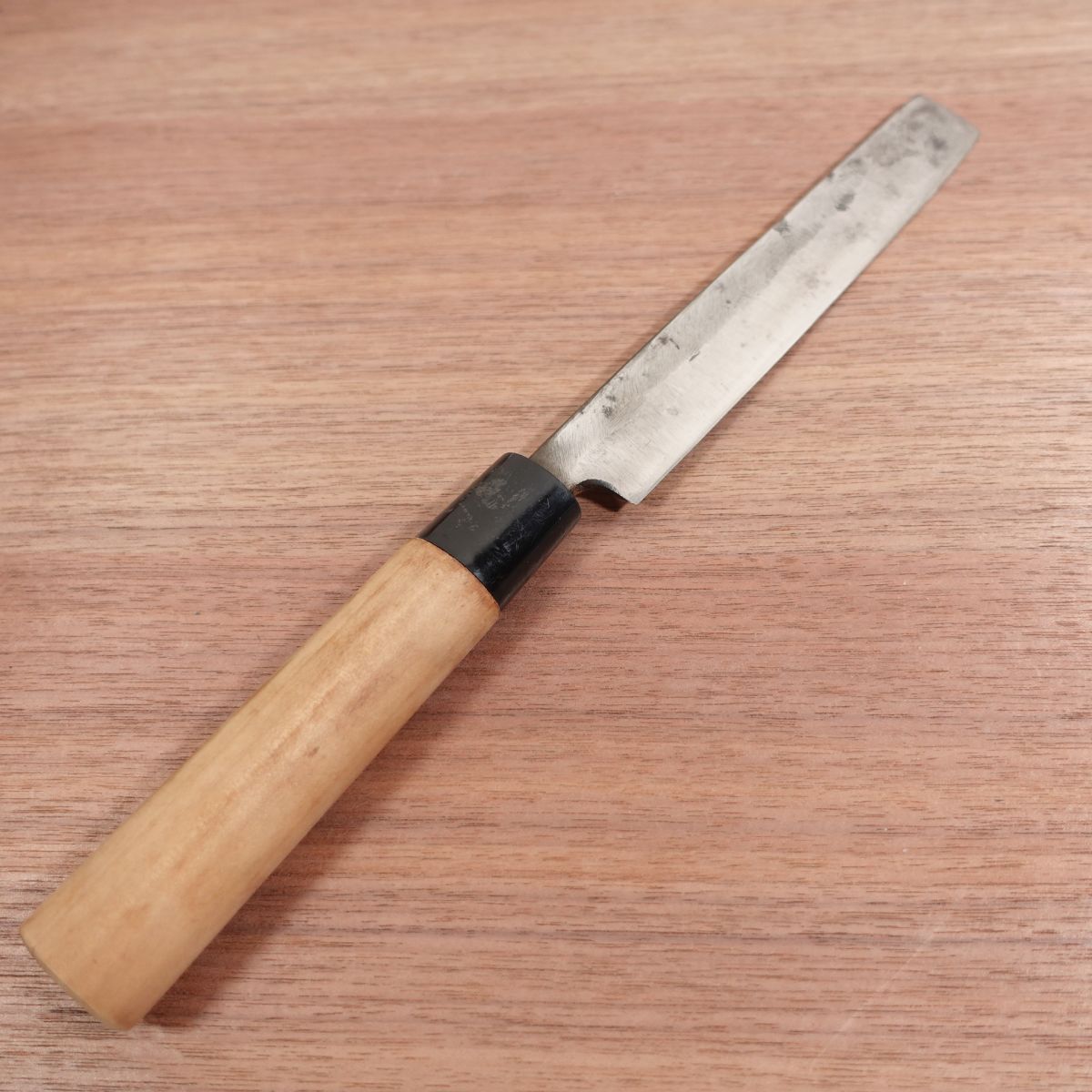 Shigemitsu Slim Utility Knife, Sharpened, Specialty Knife, Double Bevel, Tako-Hiki Style, Small Hatchet, Carbon Steel, 160mm