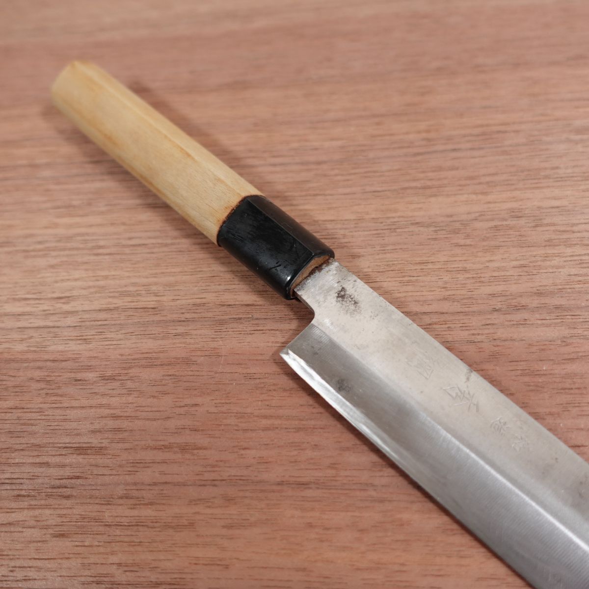 Hidetsuna Yanagiba Knife, Sharpened, Japanese Style, Sashimi Knife, Carbon Steel, 215mm
