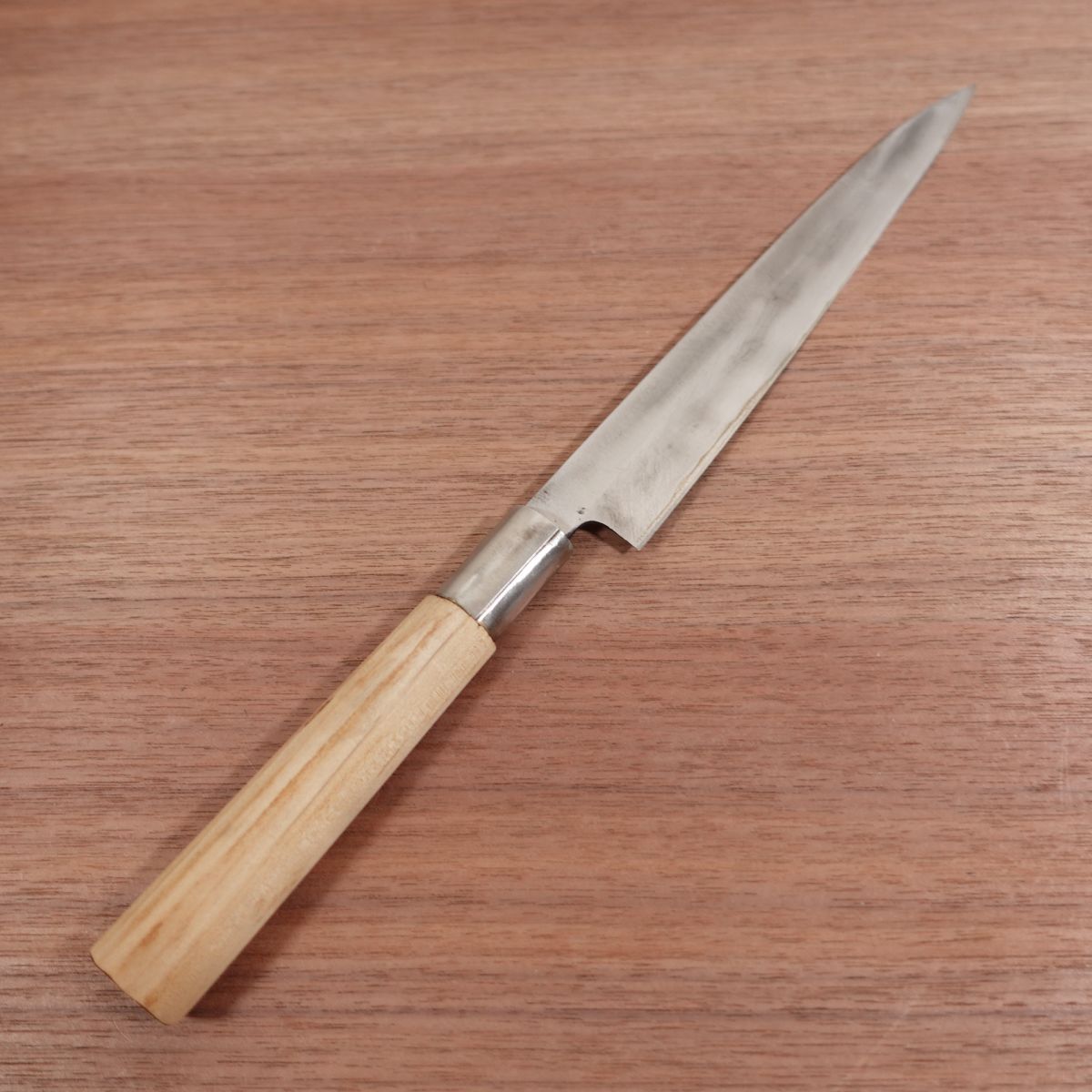 Masakiku Yanagiba Knife, Sharpened, Sashimi Knife, Carbon Steel, Single Bevel, Lightly Used, 210mm