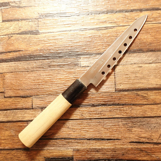 Seki Sokei Petty Knife, Sharpened, Dimpled Blade, Stainless Steel, Fruit Knife, 120mm