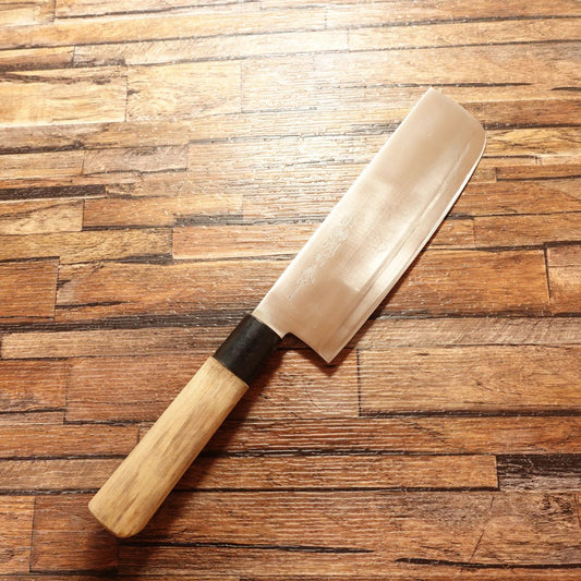 Seki Tsubazo Nakiri Knife, Sharpened, Stainless, Double-Edged, 165mm