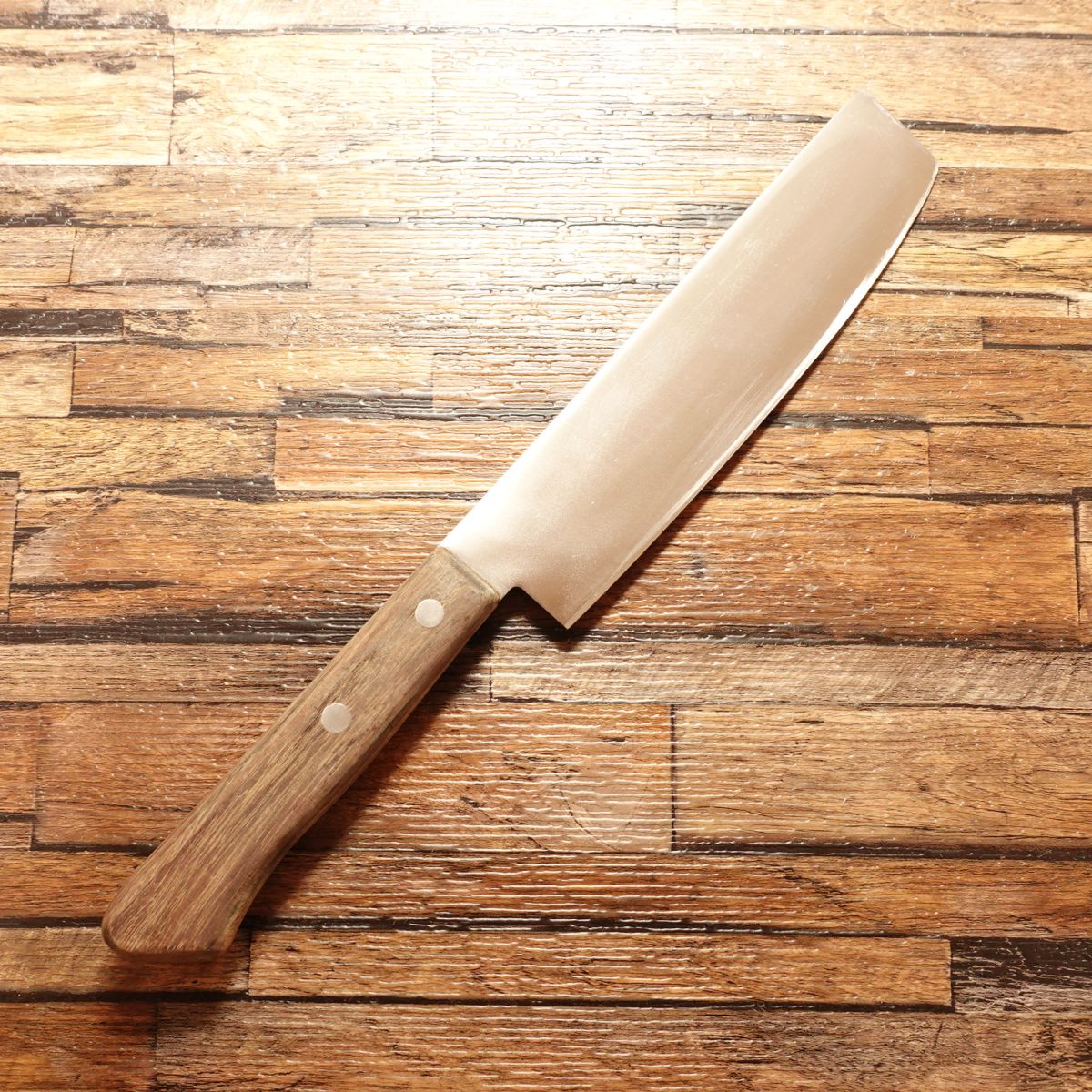 Sakaiya Kazuhiro Nakiri Knife, Sharpened, Warikomi, Double-Edged, 160mm