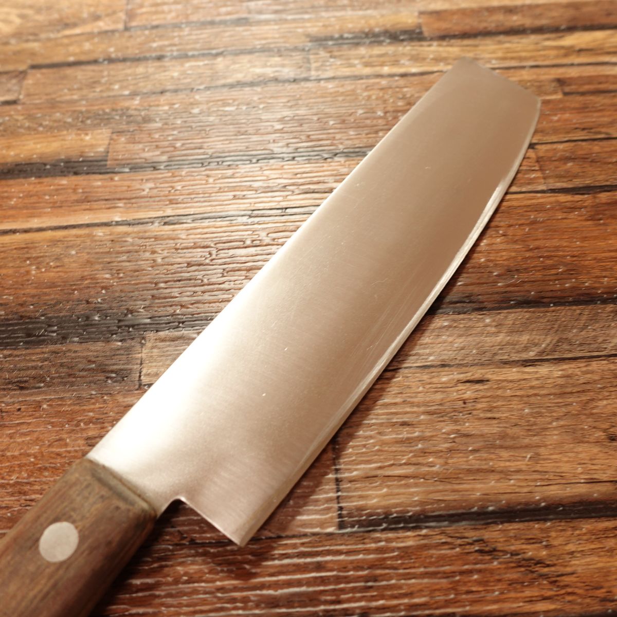 Sakaiya Kazuhiro Nakiri Knife, Sharpened, Warikomi, Double-Edged, 160mm