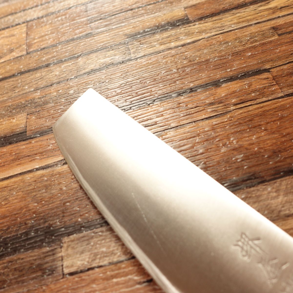 Sakaiya Kazuhiro Nakiri Knife, Sharpened, Warikomi, Double-Edged, 160mm