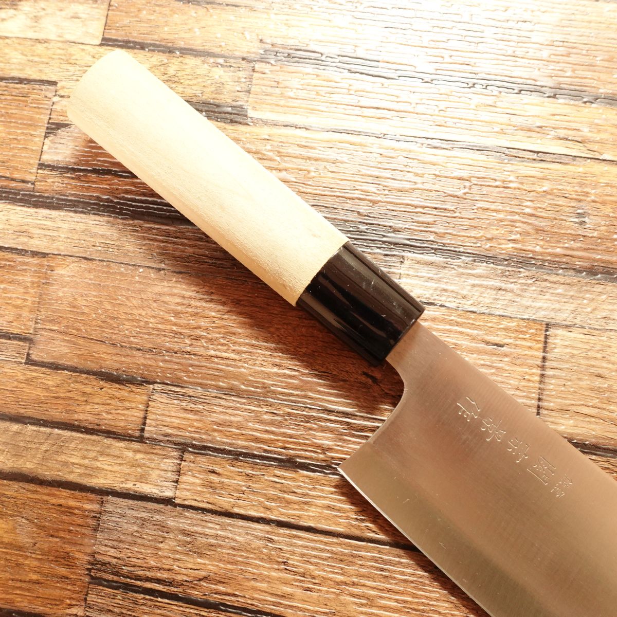 Seki Munekage Nakiri Knife, Sharpened, Stainless, Nearly Unused Stored, 165mm